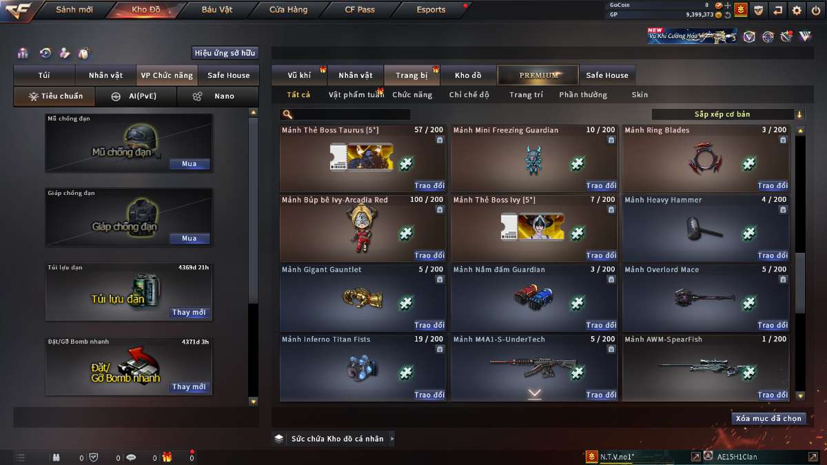 shop acc cf uy tin gia re